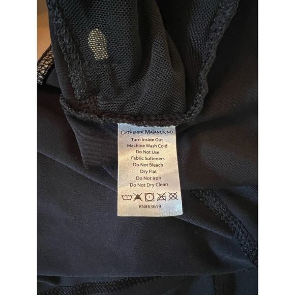 Catherine maladrino Black Lazer Cut Track Jacket, Sz L - Picture 7 of 11